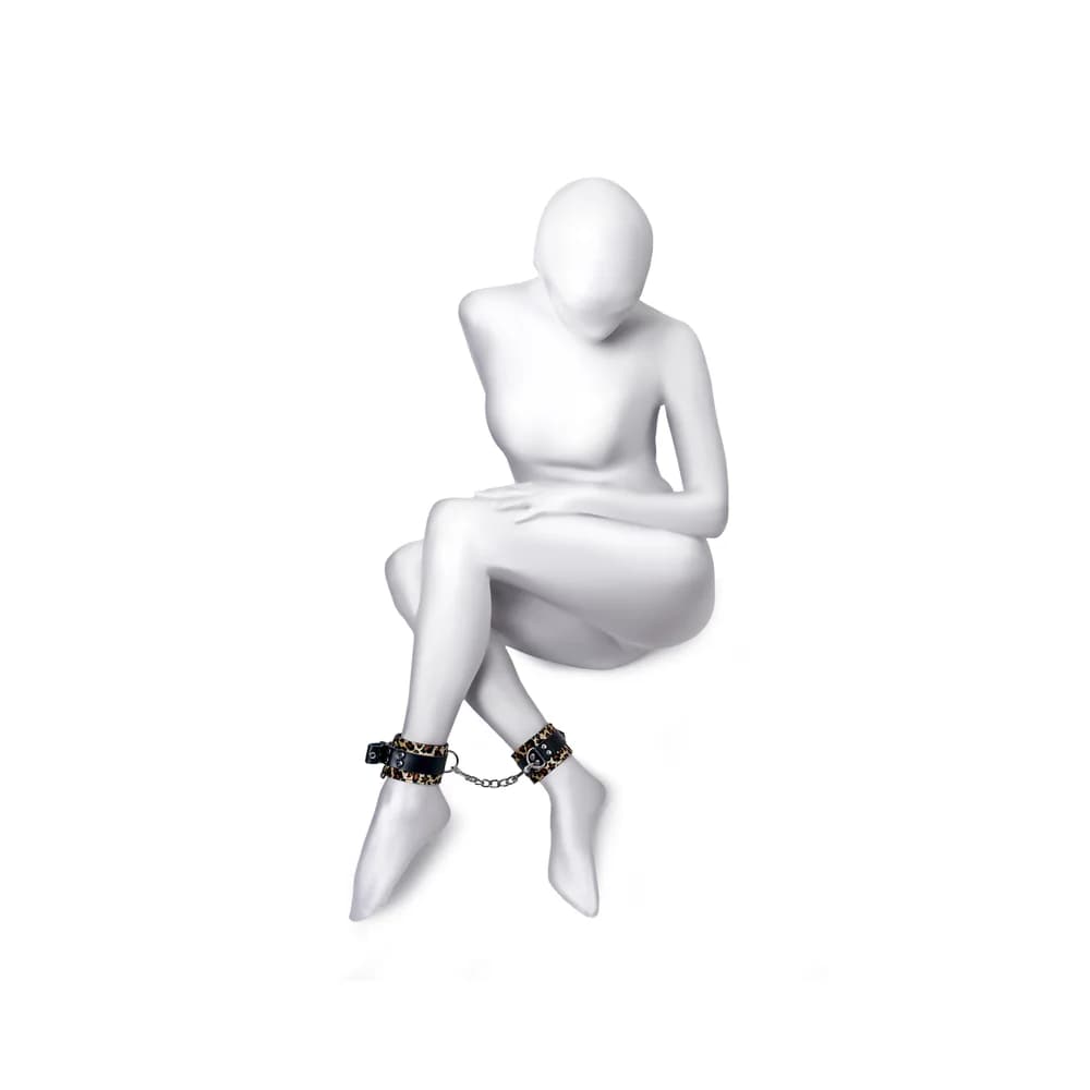 Anonymo by TOYFA Baskılı PU Deri Kadife Astarlı Ayak Kelepçesi 27 cm #0152