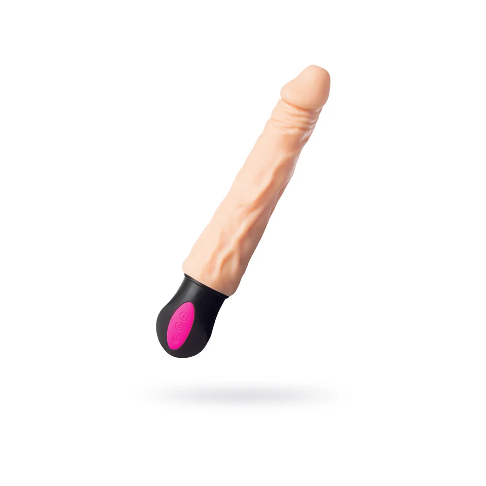 A-Toys by TOYFA 25 см с подогревом, реалистичный вибратор телесного цвета из ТПЭ
