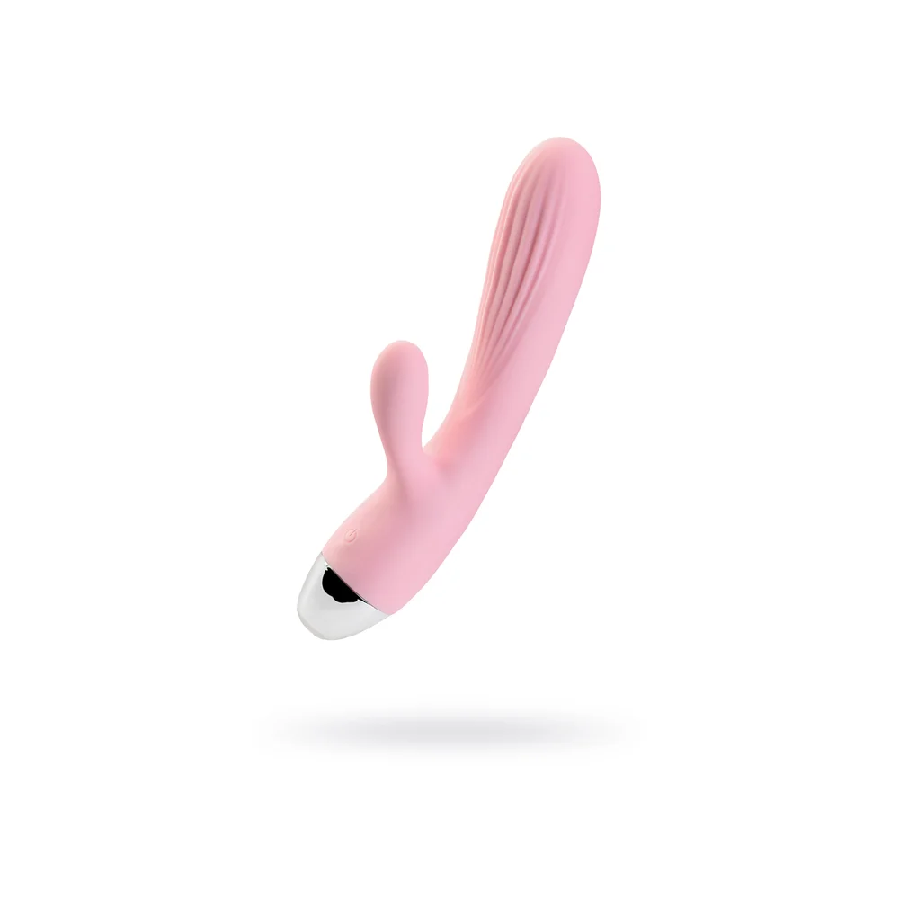 Jos Milly 40°C Isıtmalı ve Titreşimli Silikon Klitoral Uyarıcılı Pembe Vibratör 20 cm